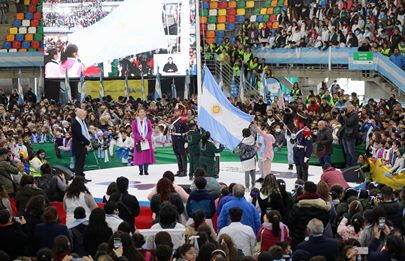 Larreta participó de la Promesa a la Bandera en el Parque Roca
