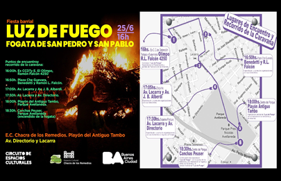 Se viene la Fogata de San Pedro y San Pablo en Parque Avellaneda
