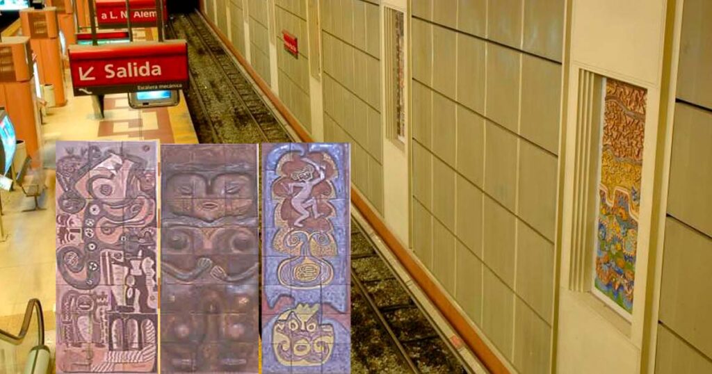 Línea B: Solicitan la puesta en valor de los murales de la estación Los Incas-Parque Chas