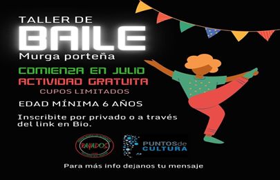 Taller de baile y murga porteña con Los Rayados de Lugano