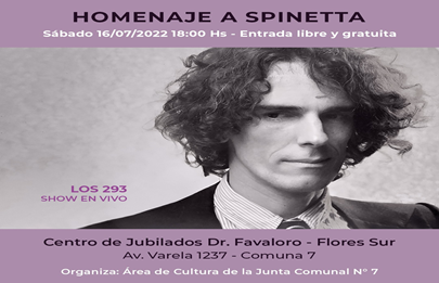 Flores rinde homenaje a Luis Alberto Spinetta