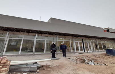 Quirós recorrió el nuevo edificio donde funcionará el CESAC N°18 en el barrio Papa Francisco