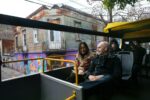 En el inicio de las Vacaciones de Invierno Larreta recorrió la Ciudad en el Bus Turístico