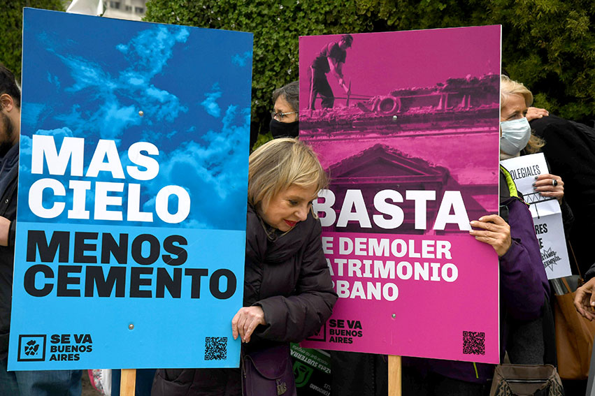 Vecinos de la Red de Organizaciones barriales reclamaron  más espacios verdes y menos torres en CABA