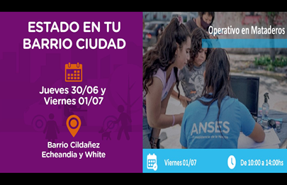 El Estado en tu Barrio en Villa Cildañez y ANSES en Mataderos
