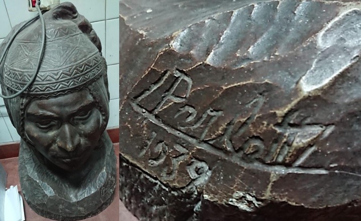 Villa General Mitre: vecinos rescataron una escultura de Luis Perlotti de un sótano escolar