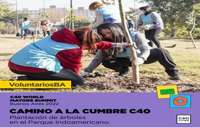 Convocatoria para la plantación de árboles en el Parque Indoamericano