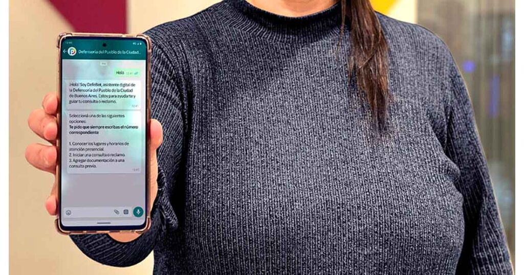 La Defensoría del Pueblo porteña incorporó su línea de consulta de Whatsapp