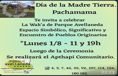 Día de la Pachamama en Parque Avellaneda