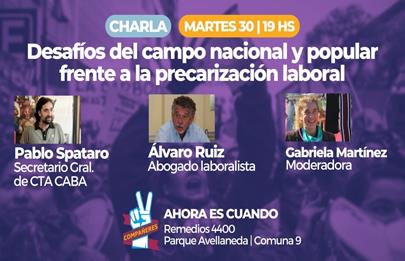 Charla debate en Parque Avellaneda