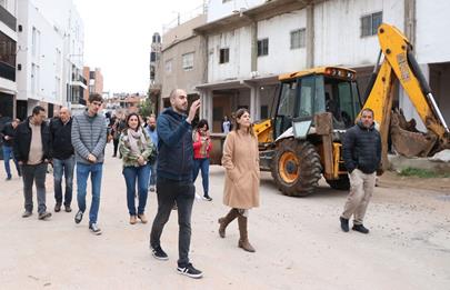 Visita de senador de Santa Fe a la Villa 20