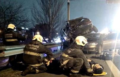 Cinematográfico accidente en la Avenida General Paz
