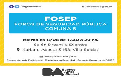 Reunión del FOSEP en la Comuna 8