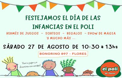 Festejo del Día de las infancias en el Poli de Flores