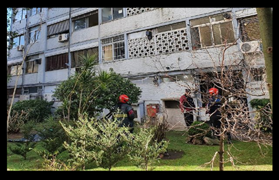 Tragedia en Flores cayó un trabajador de altura