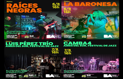 Fin de semana con blues y jazz en Parque Avellaneda