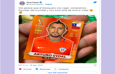 Sacachispas ahora carga a Chile con el álbun del mundial