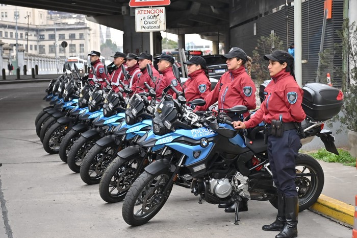 La Policía de la Ciudad incorporó 100 motos nuevas