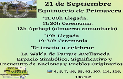 21 de septiembre en la Wak’a de Parque Avellaneda