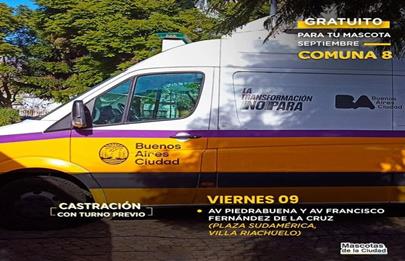 Inscripción para el viernes de castración de mascotas en la comuna 8