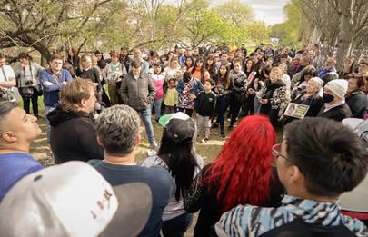 El presidente comunal participó del acto de señalización del Puente Ezequiel Demonty