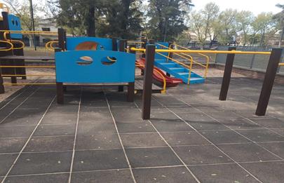 Puesta en valor de uno de los patios de juegos del Parque Pereyra