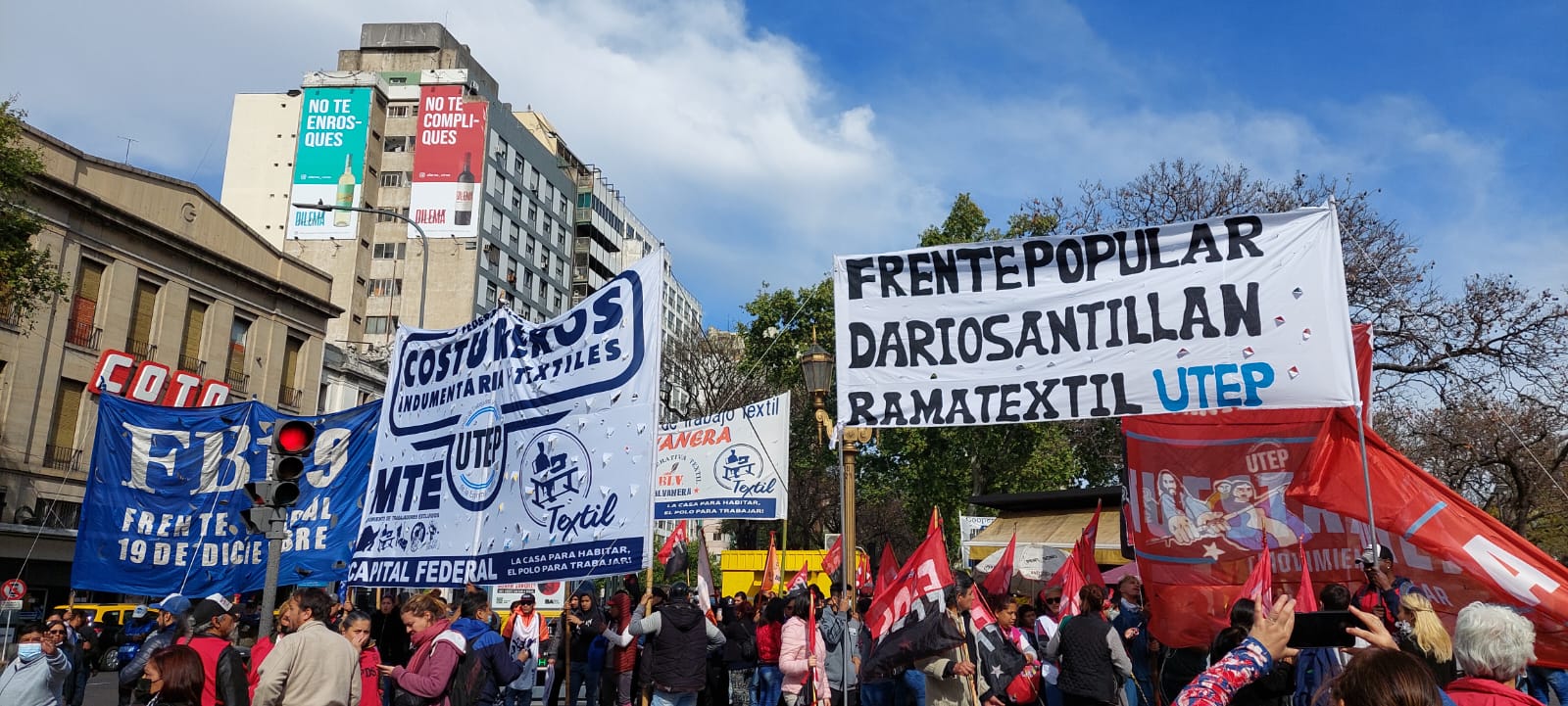 Balvanera: UTEP se movilizó de Plaza Miserere a la AGC