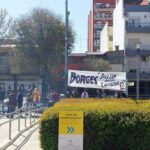 Trabajadores del Parque Sarmiento protestaron frente a la sede de la Comuna 12