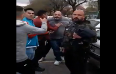 El Presidente de Chicago a las piñas con hinchas