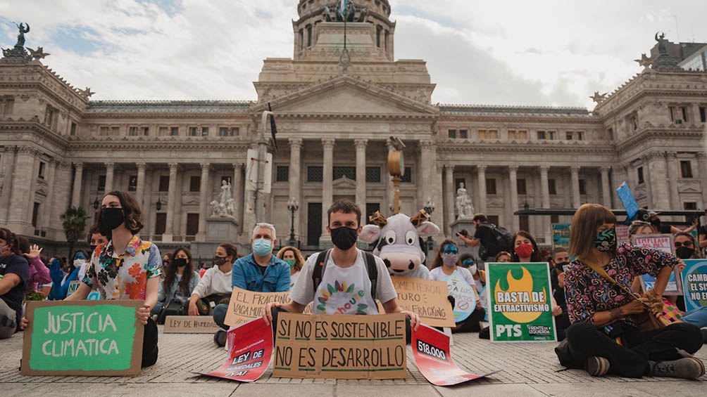 Congreso: protestas por la Ley Humedales y el presupuesto para las industrias culturales