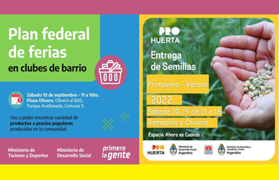 El Plan Federal de Ferias llega a Parque Avellaneda