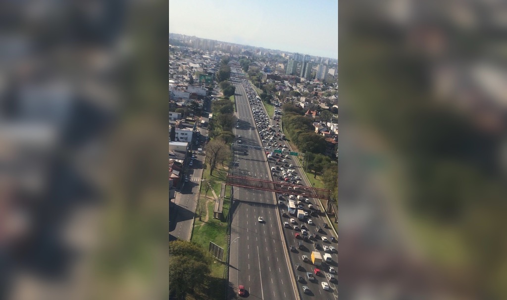 Un herido y demoras por un choque múltiple sobre la avenida General Paz