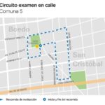 Licencias de conducir en la Comuna 5: inauguran circuito callejero entre las Plazas Boedo y Martín Fierro