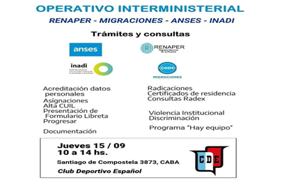 Operativo Interministerial en el Club Deportivo Español