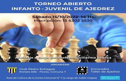 Torneo de ajedrez infanto-juvenil en Flores