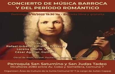 Concierto de música barroca en la Comuna 7