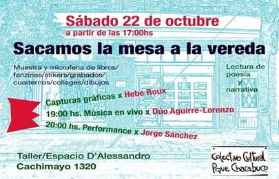 “Sacamos la mesa a la vereda”