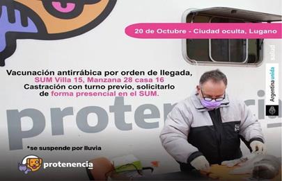 Operativo de castración y vacunación de mascotas en la Villa 15