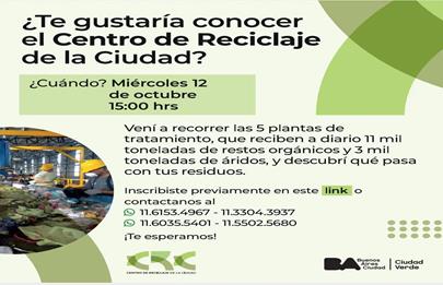 Visitas al Centro de Reciclaje de la ciudad