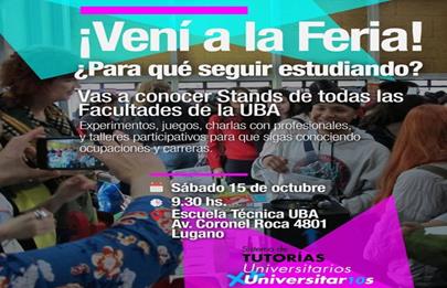 Se viene la Feria en la Escuela Técnica de la UBA