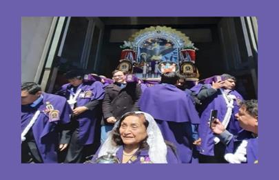 Celebracion de la Hermandad del Señor de los Milagros de Flores
