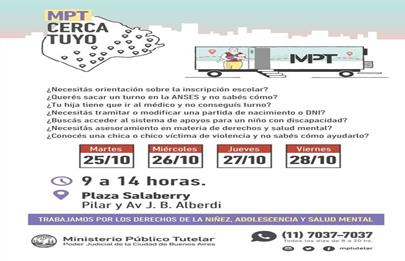 Oficina móvil del Ministerio Público Tutelar en Plaza Salaberry