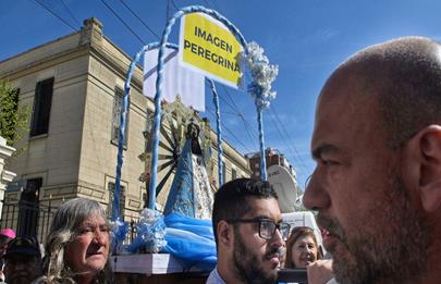Masiva concurrencia a la peregrinación de Liniers a Lujan