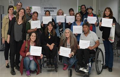 Finalizó el curso de introducción a la organización consorcial y comunitaria en vivienda social