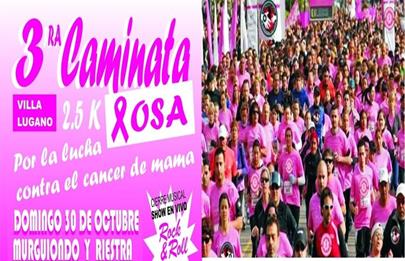 Se viene la 3° Caminata Rosa en Villa Lugano