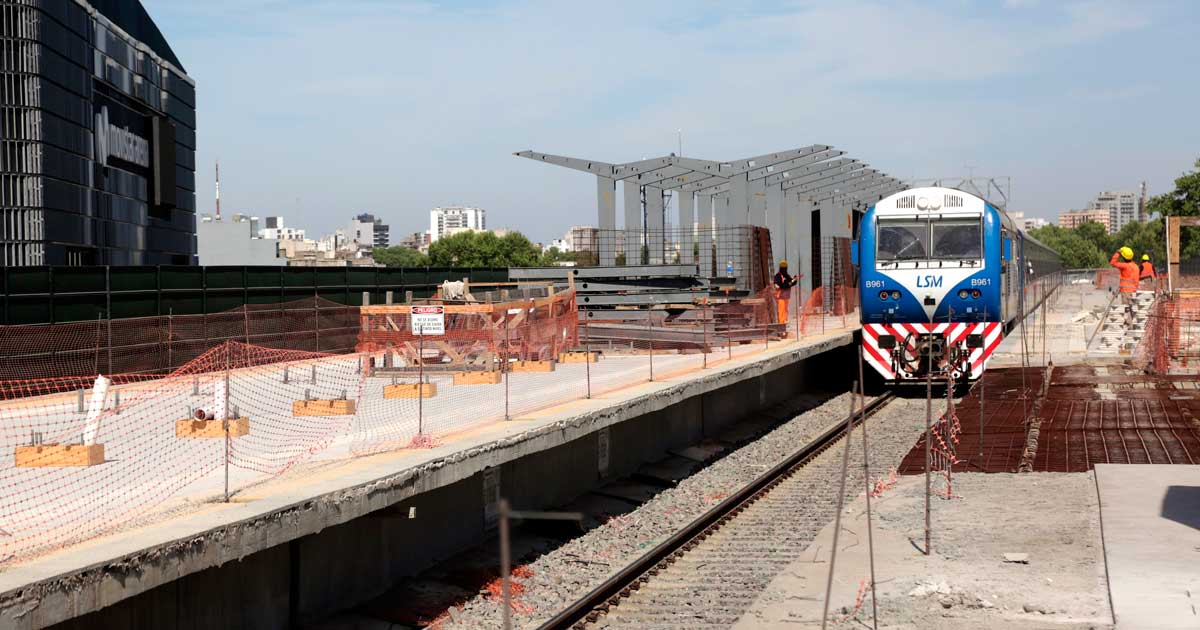 Avanzan las obras para abrir al público la estación Villa Crespo de la Línea San Martín