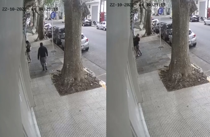 Palermo: un hombre ahorcó y golpeó a una mujer en plena vía pública