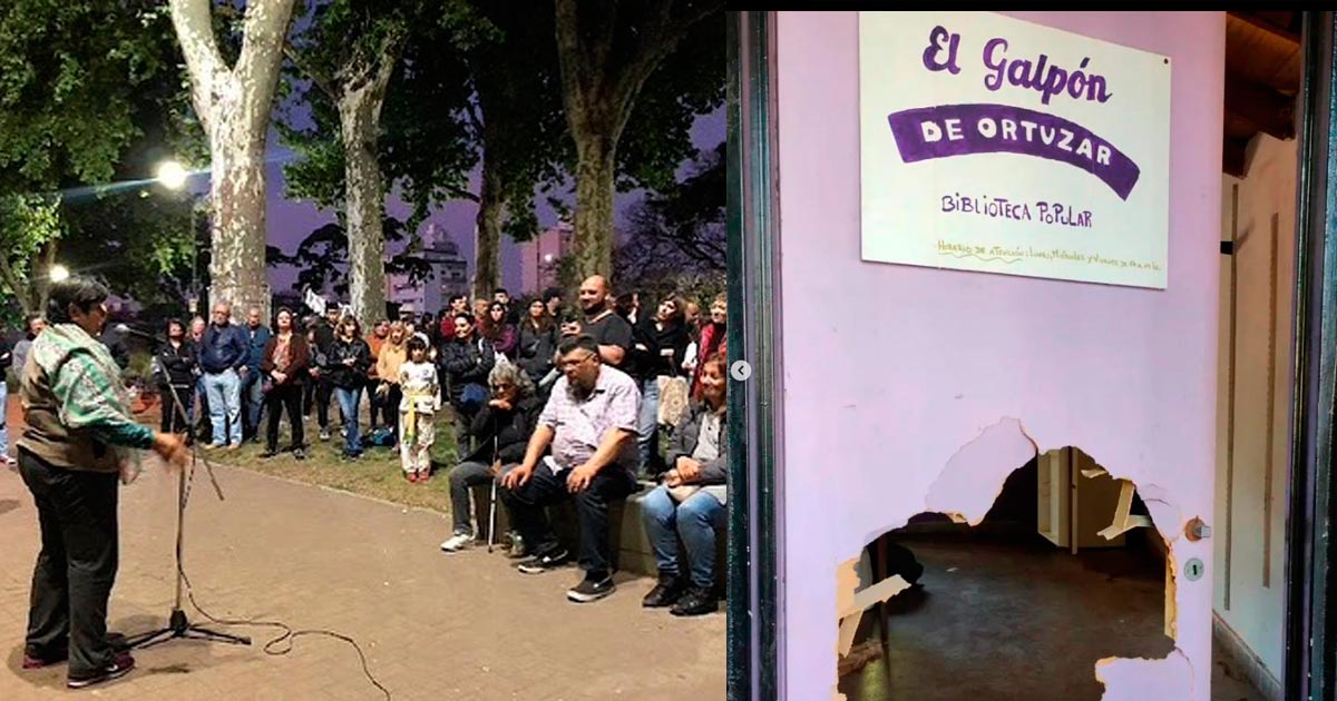 Galpón de Ortúzar: Acto en defensa de la organización vecinal