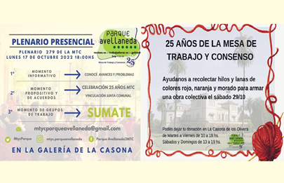 Reunión de la MTC de Parque Avellaneda esperando su 25° aniversario