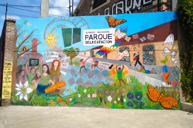 El mural del Parque de la Estación ya es una realidad.